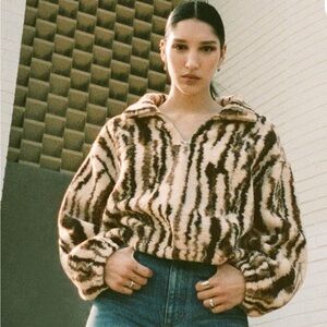 Reformation Bolton Animal Zip
Up Fleece